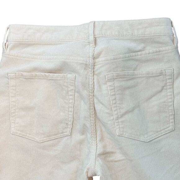 New CLUB MONACO High Rise Skinny Ankle Corduroy Jeans in Cream Women's Sz 28 - Picture 10 of 13